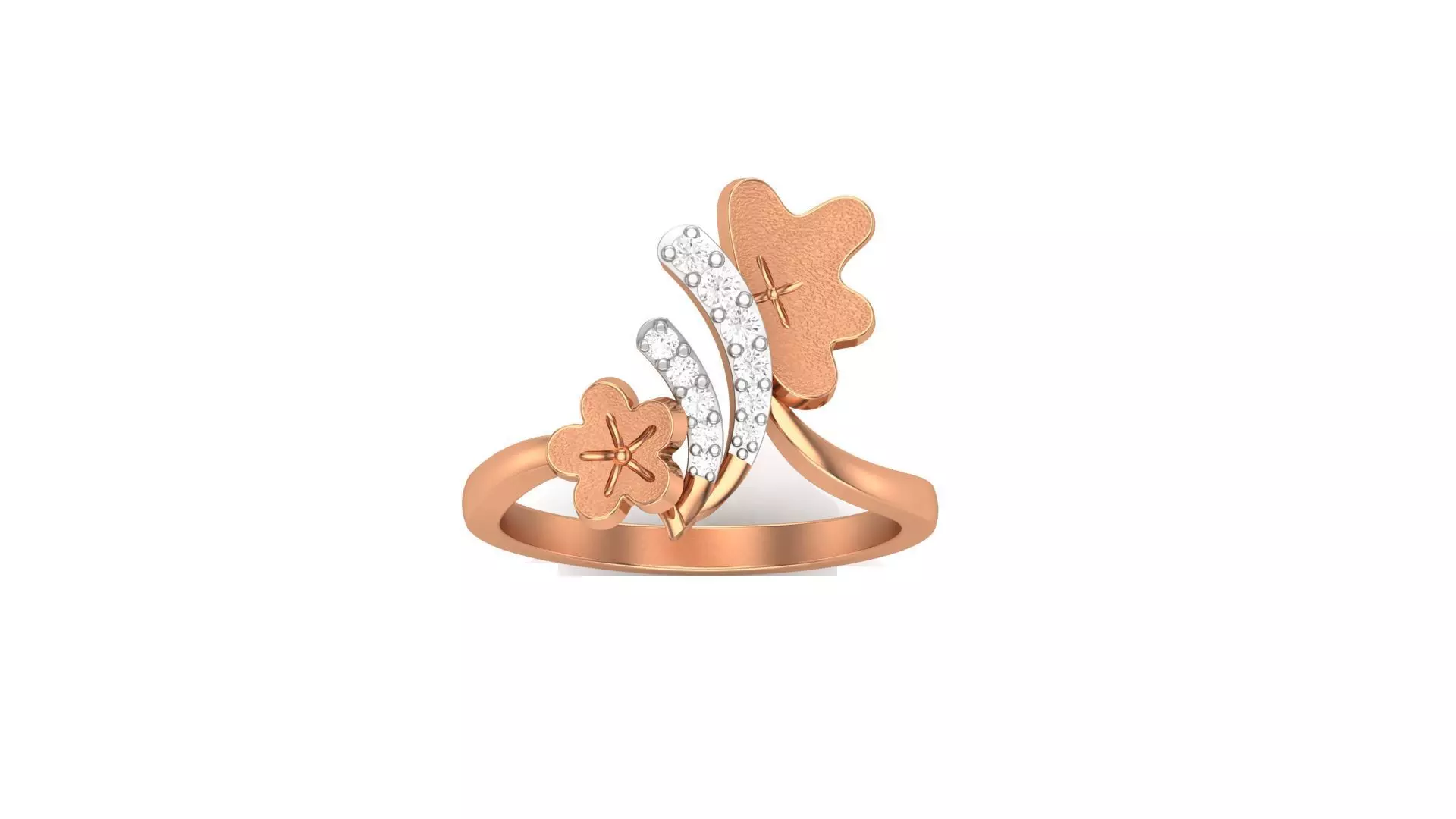 Bi Flower Light Wt Ring 3dm stl obj mtl gltf glb render details 3D print model_0