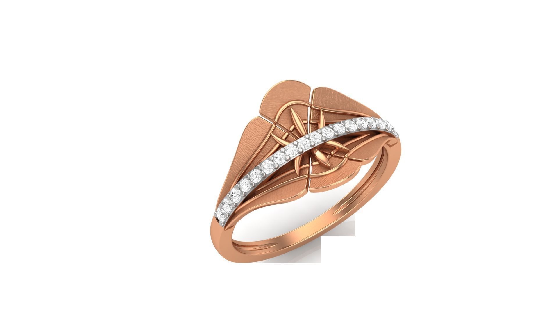 Flower Light Wt Ring 3dm stl obj mtl gltf glb render details 3D print model_5