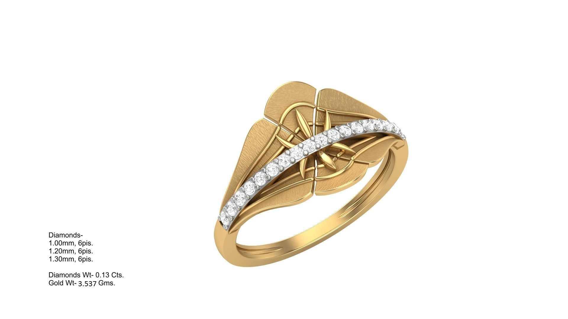 Flower Light Wt Ring 3dm stl obj mtl gltf glb render details 3D print model_1