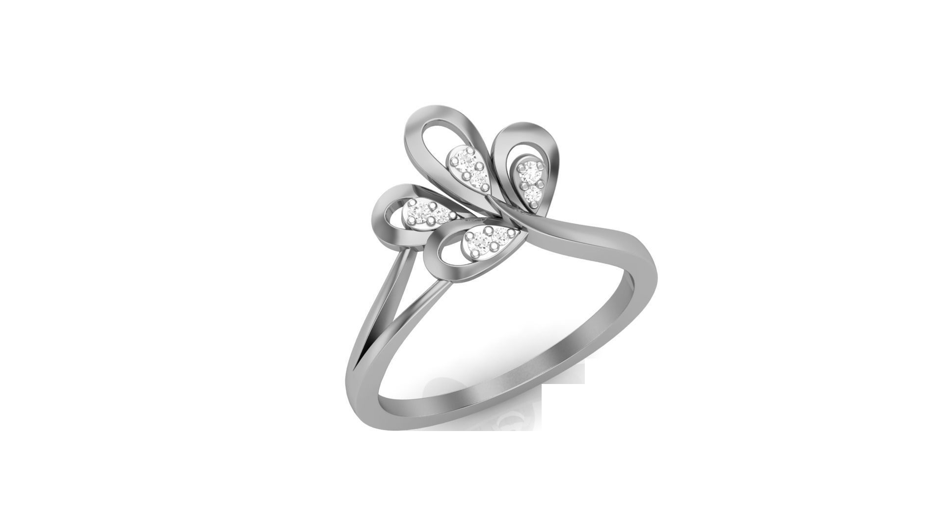 Flower Light Wt Ring 3dm stl obj mtl gltf glb render details 3D print model_7