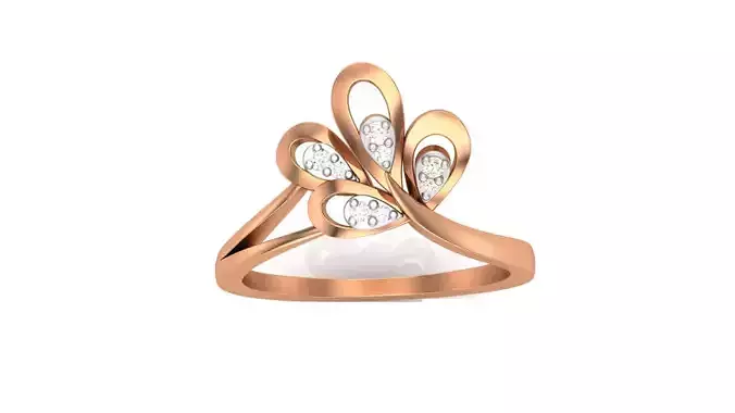 Flower Light Wt Ring 3dm stl obj mtl gltf glb render details 3D print model