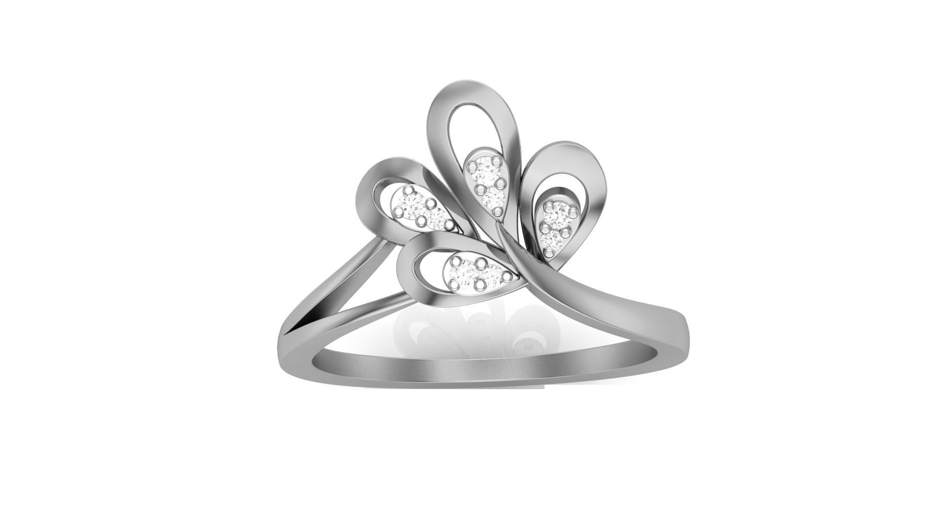 Flower Light Wt Ring 3dm stl obj mtl gltf glb render details 3D print model_8