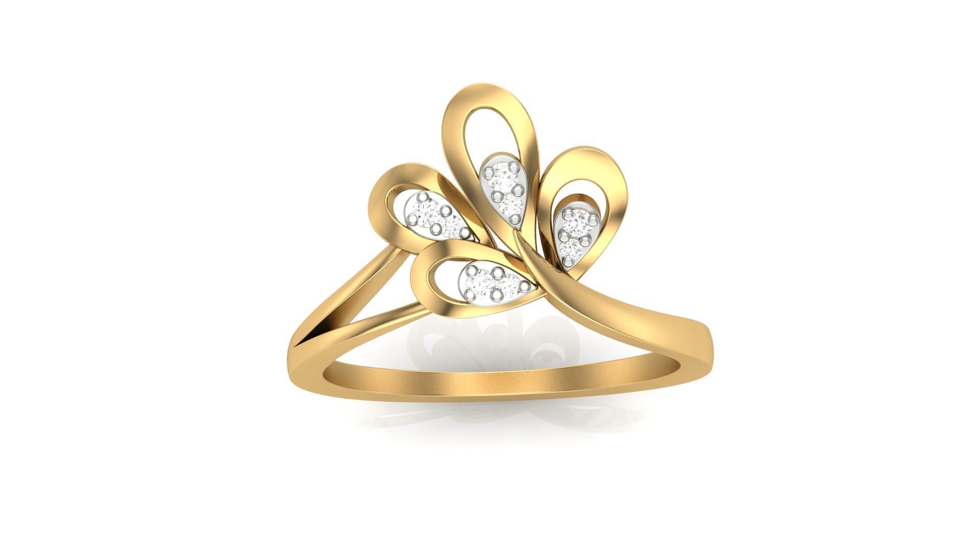 Flower Light Wt Ring 3dm stl obj mtl gltf glb render details 3D print model_3