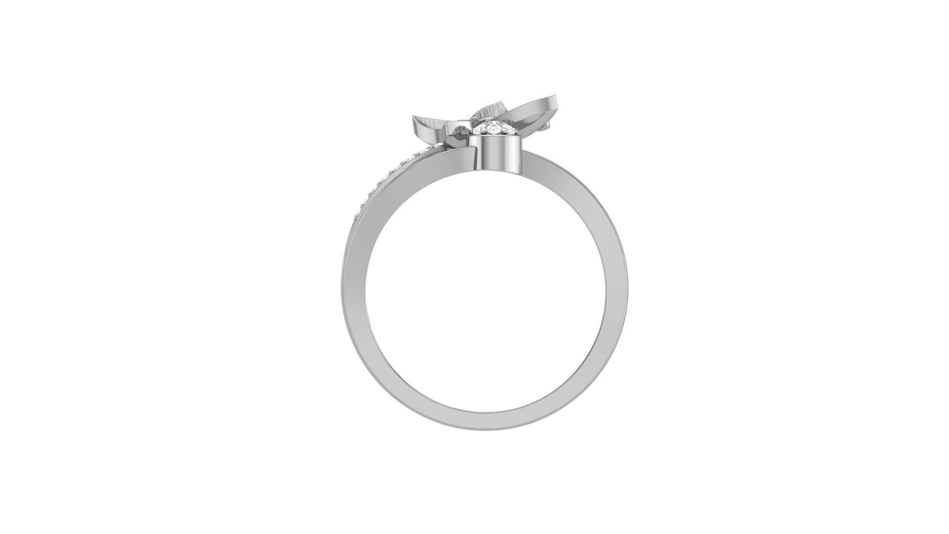 Butterfly Light Wt Ring 3dm stl obj mtl gltf glb render details 3D print model_9