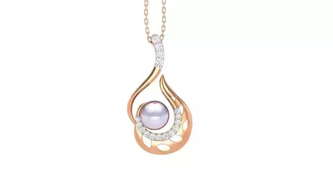 Pearl Light Wt Pendant 3dm stl obj mtl gltf glb render details