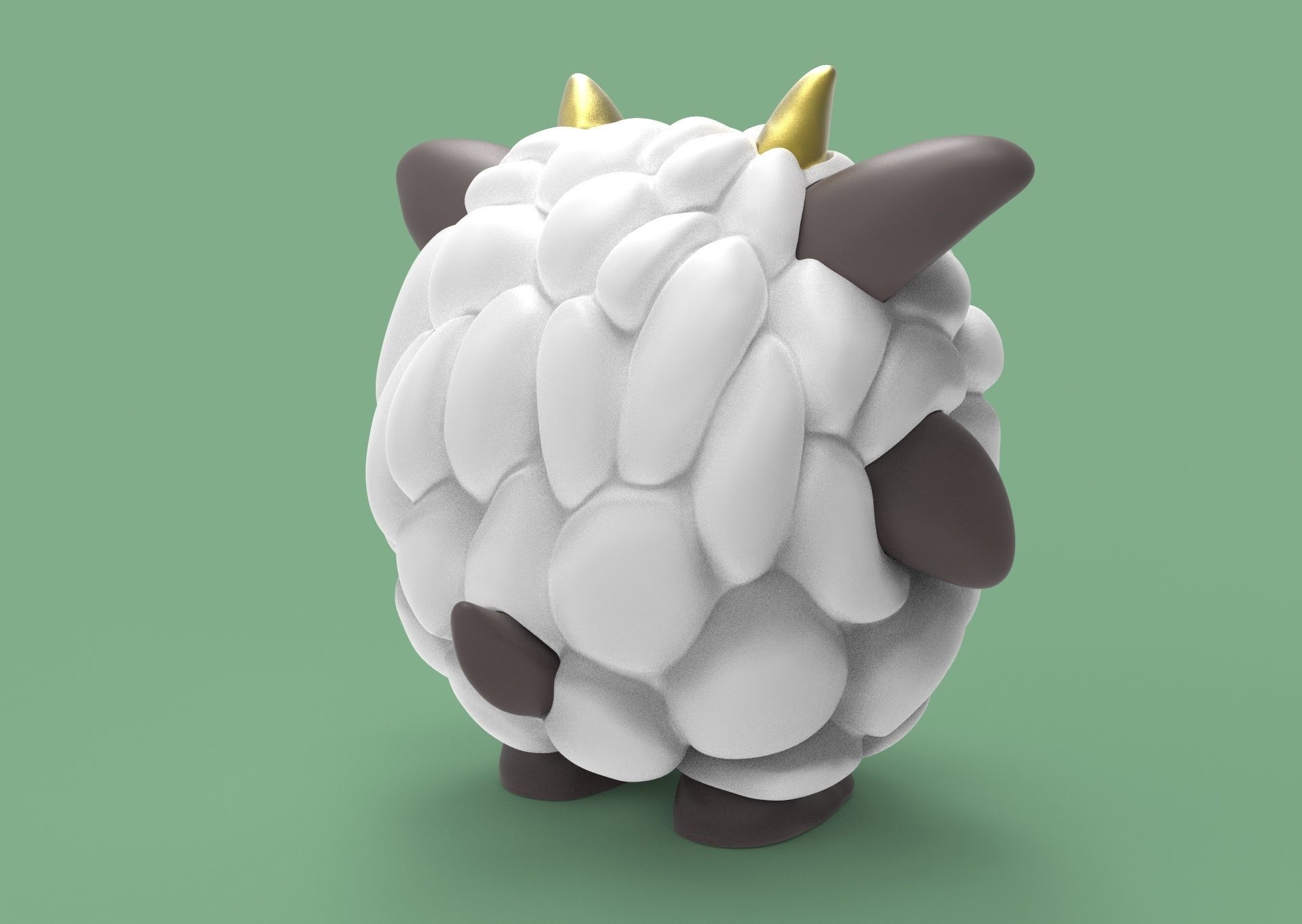 Lamball Pal Palworld 3D print model_10