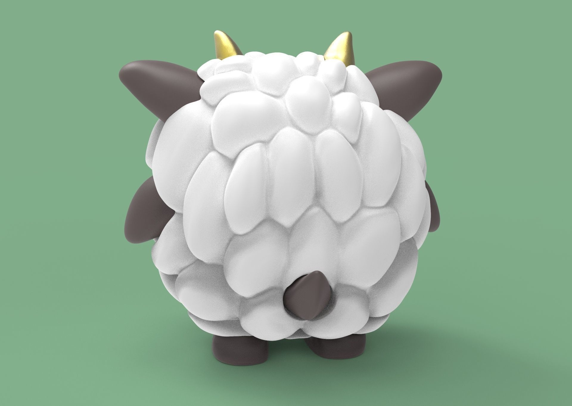 Lamball Pal Palworld 3D print model_9