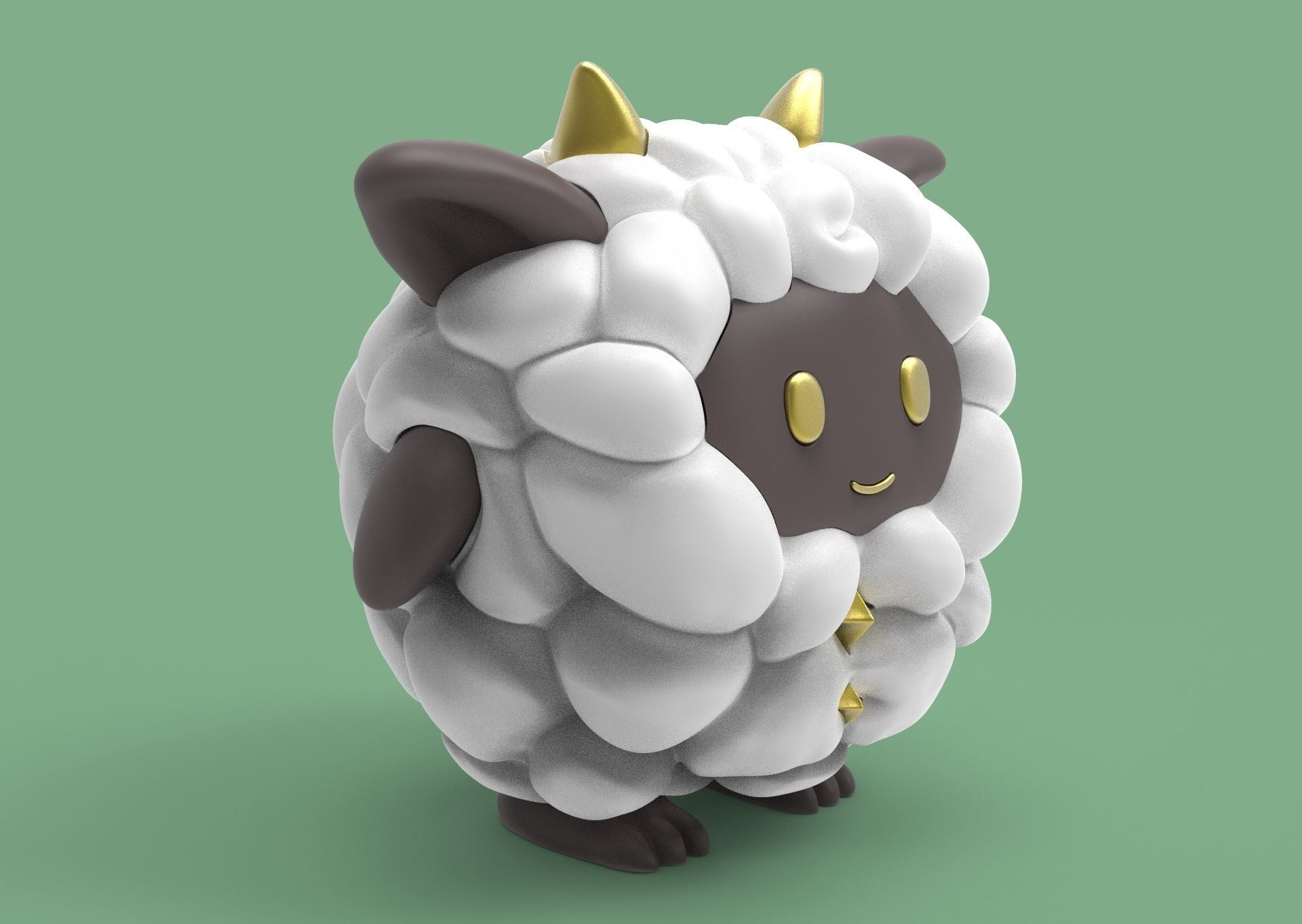 Lamball Pal Palworld 3D print model_13