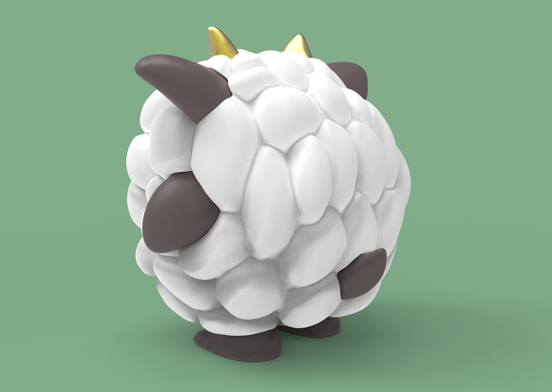 Lamball Pal Palworld 3D print model_8