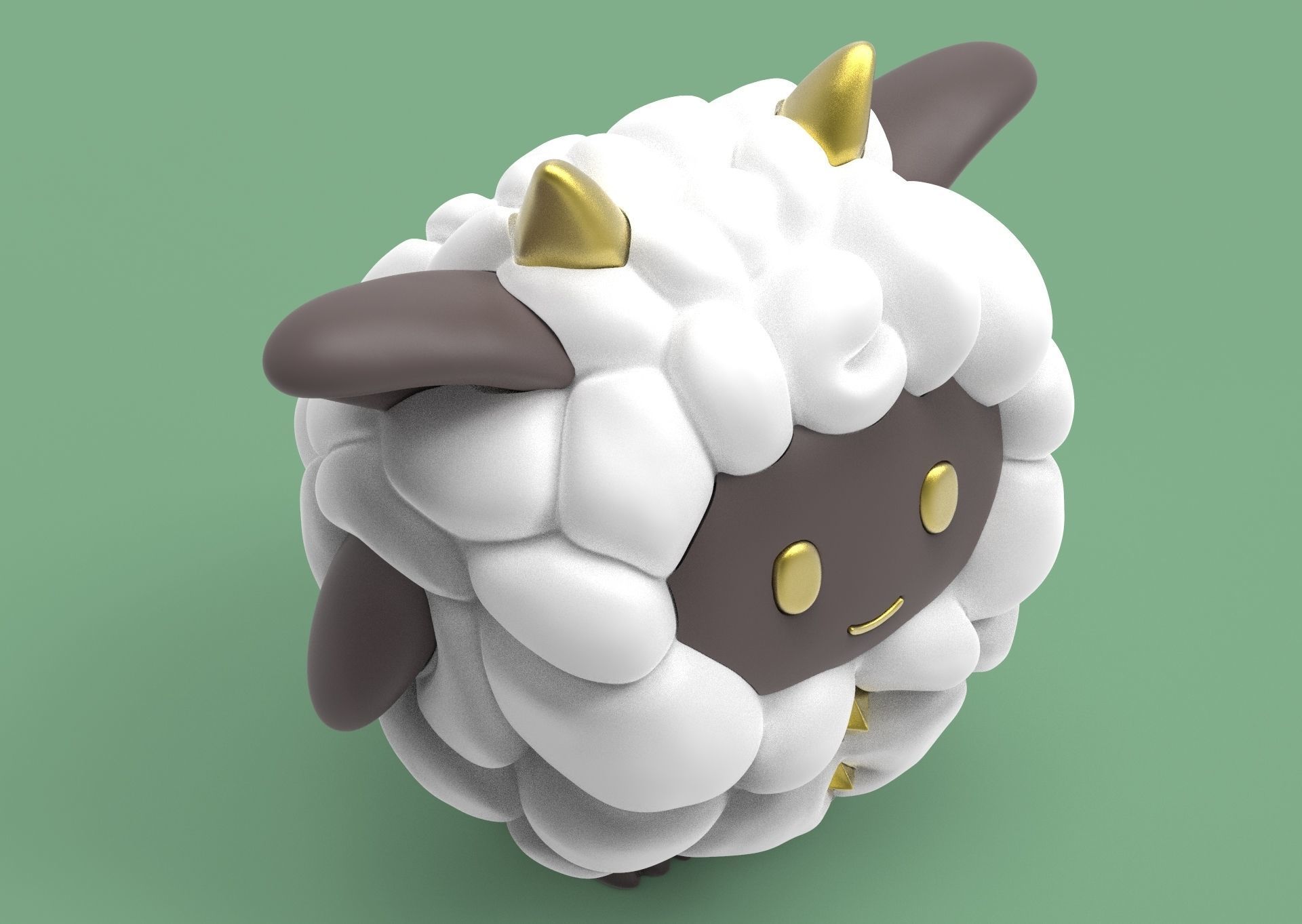 Lamball Pal Palworld 3D print model_14