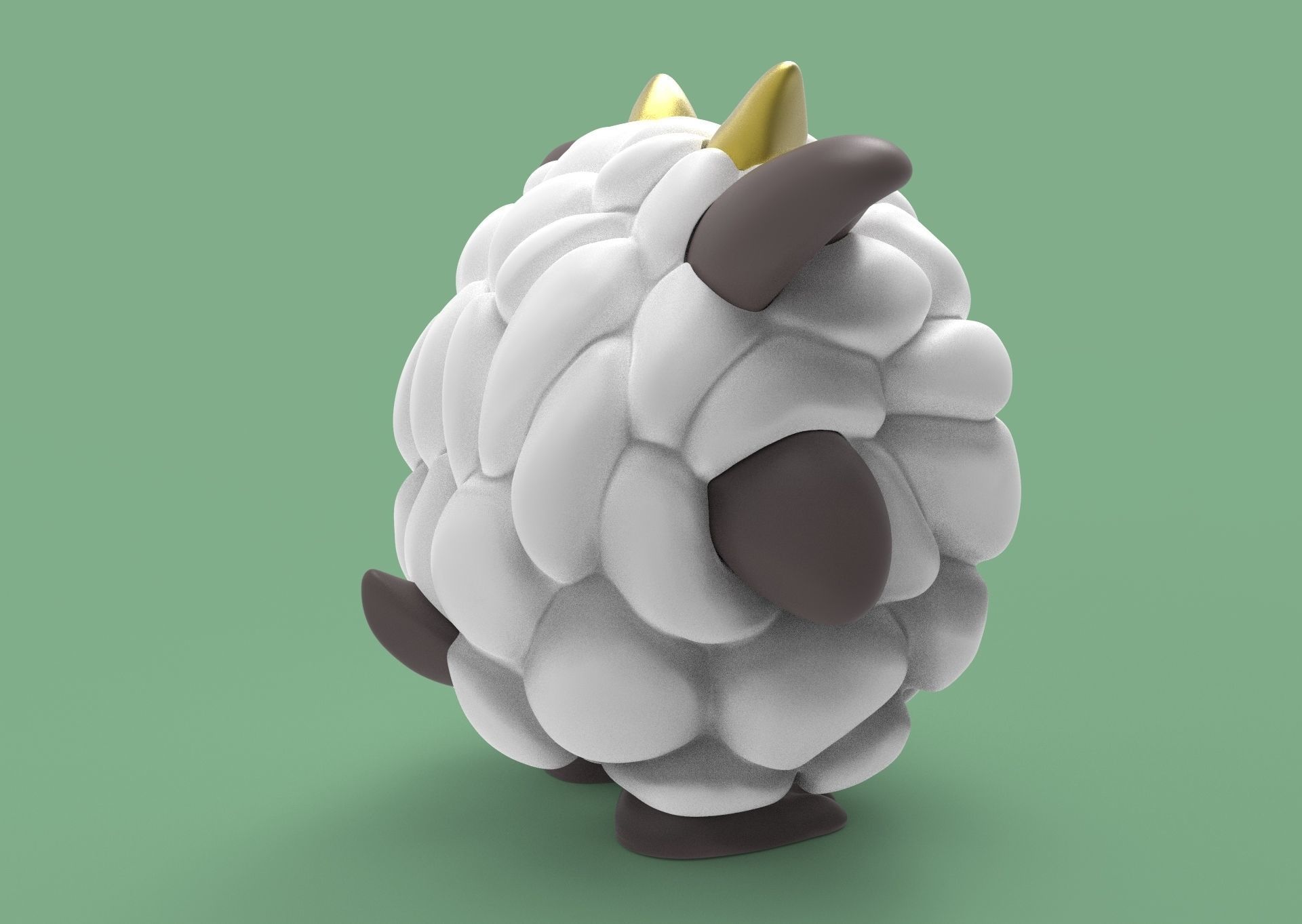 Lamball Pal Palworld 3D print model_11