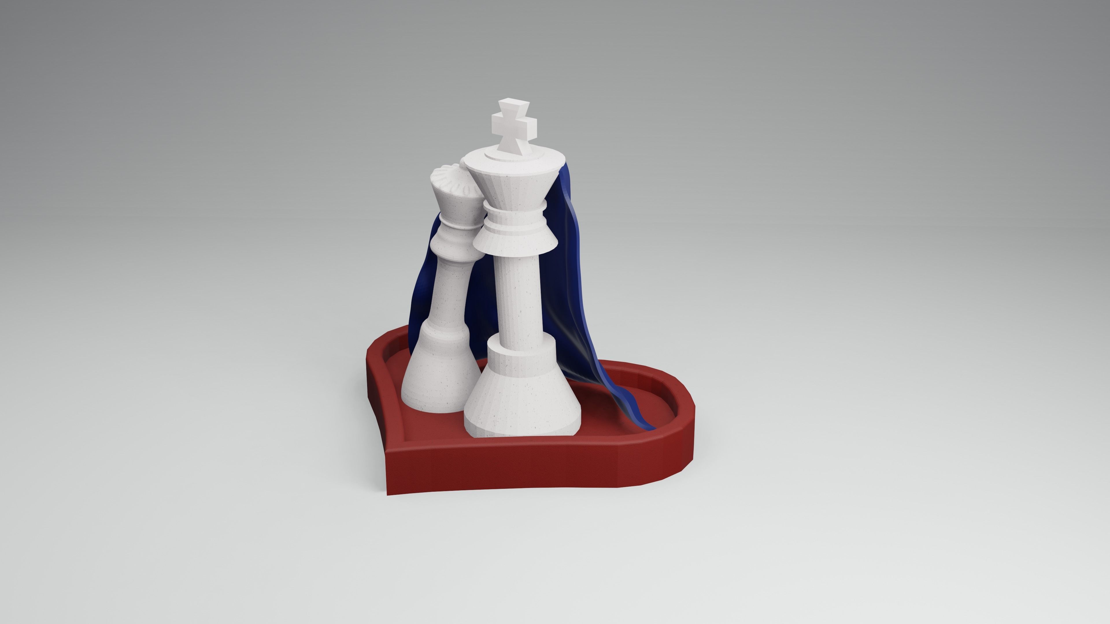 Love Gift for Valentine- King and Queen - model 1 3D print model_1