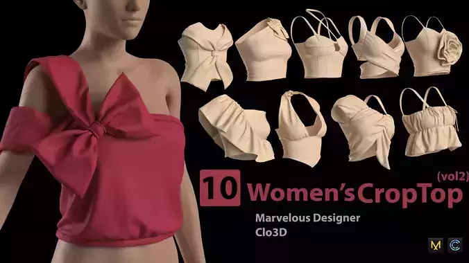 10 Womens CropTop -vol2
