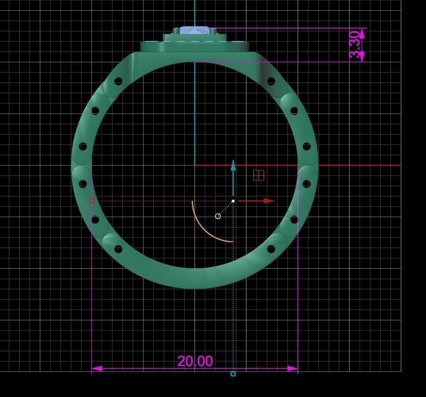 Ring men 9 3D print model_12