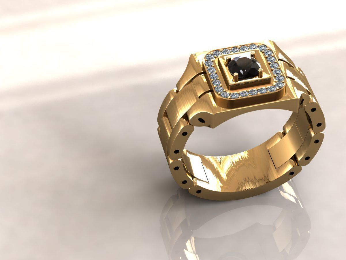Ring men 9 3D print model_2