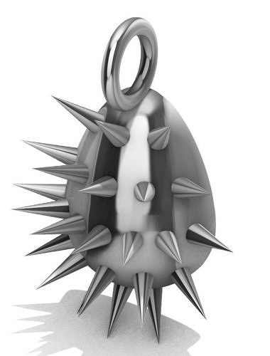 Spiky easter egg pendant Free 3D print model