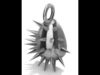 Spiky easter egg pendant Free 3D print model_1