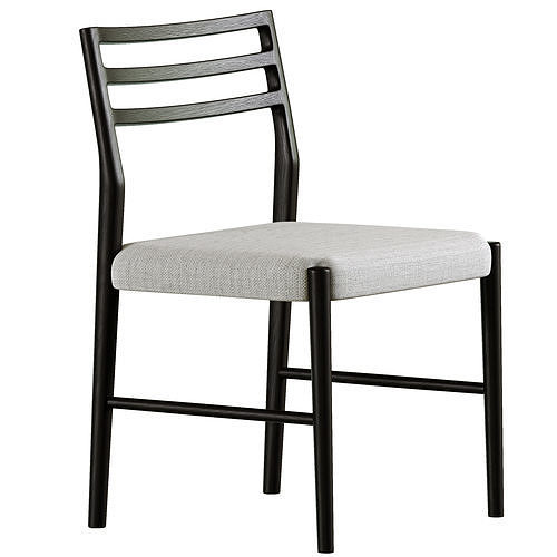 Quincy Basketweave Dining Chair 3D model