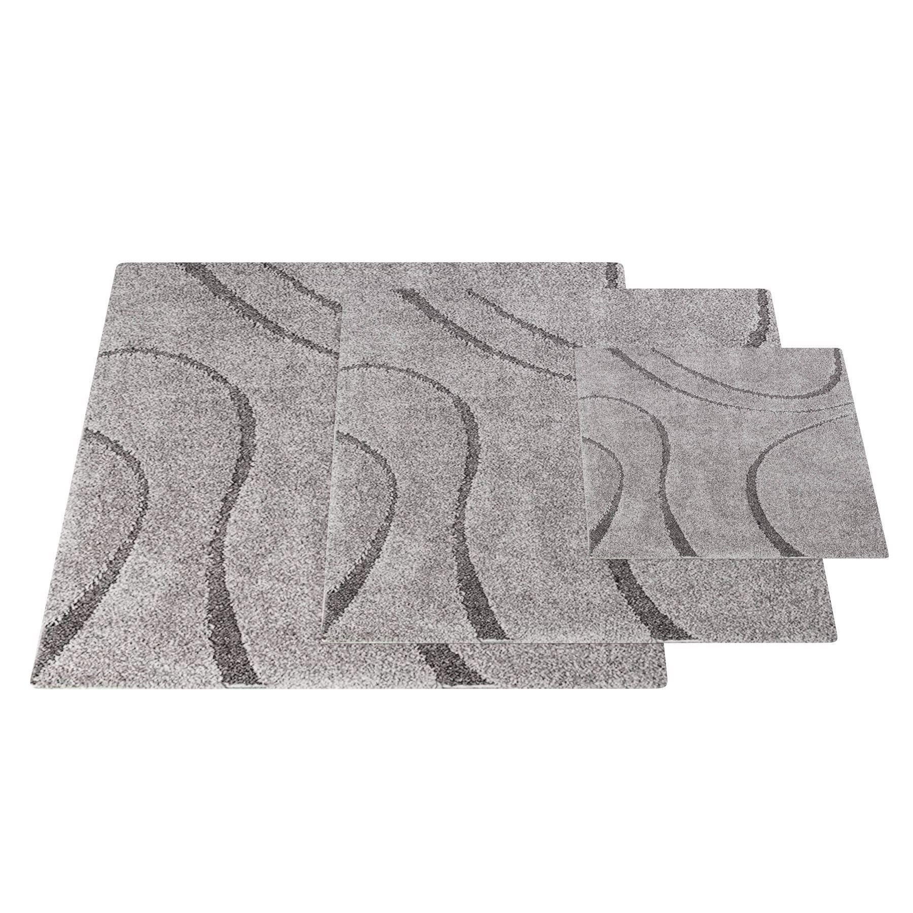 Dark Gray Soft Plush Shag Area Rug 3D model_1