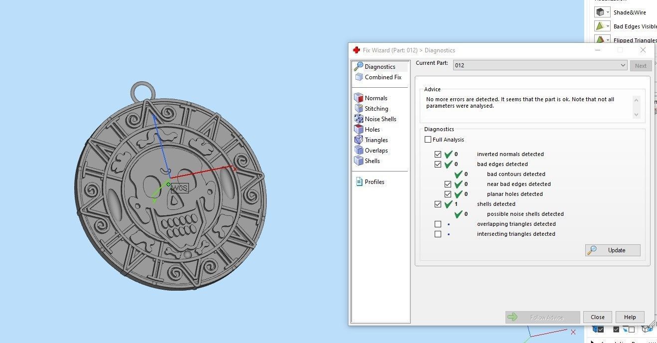 Aztec coin pendant 3D print model_8