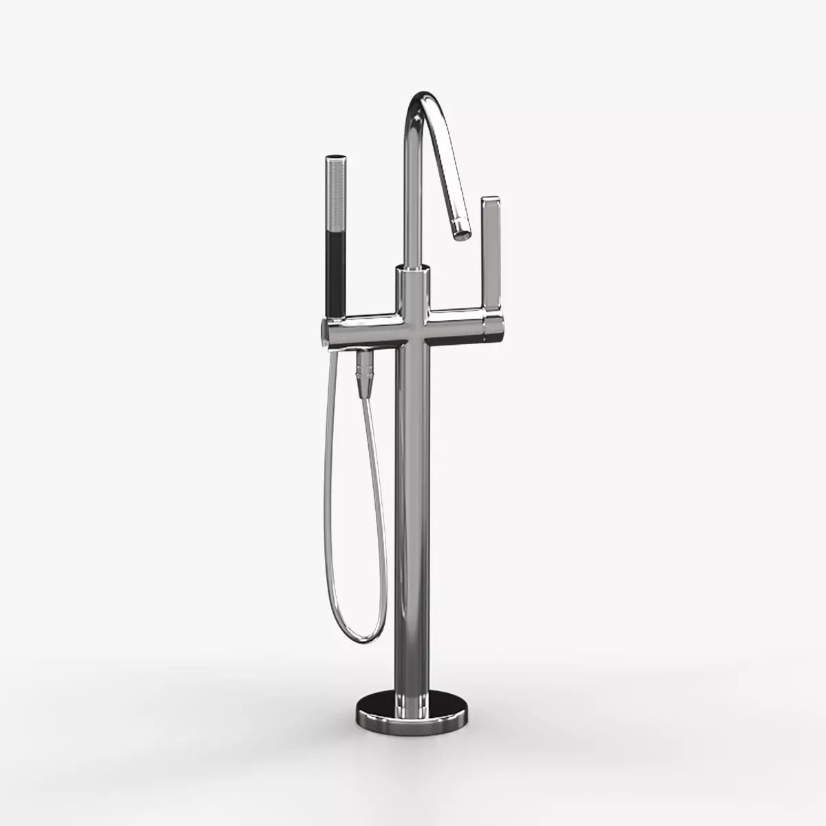 Freestanding Bathtub Mixer V1 3D model