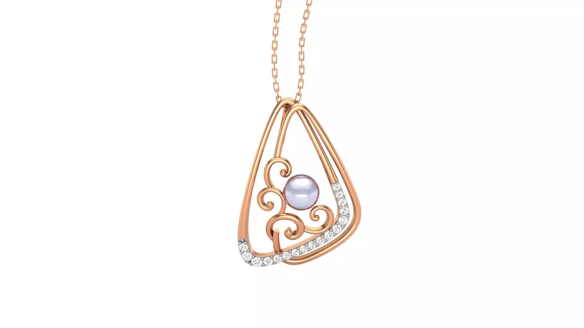 Pearl Light Wt Pendant 3dm stl obj mtl gltf glb render details 3D print model