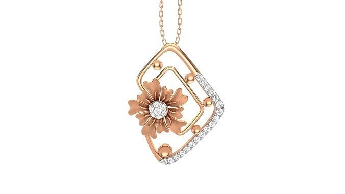 Flower Light Wt Pendant 3dm stl obj mtl gltf glb render details  3D print model
