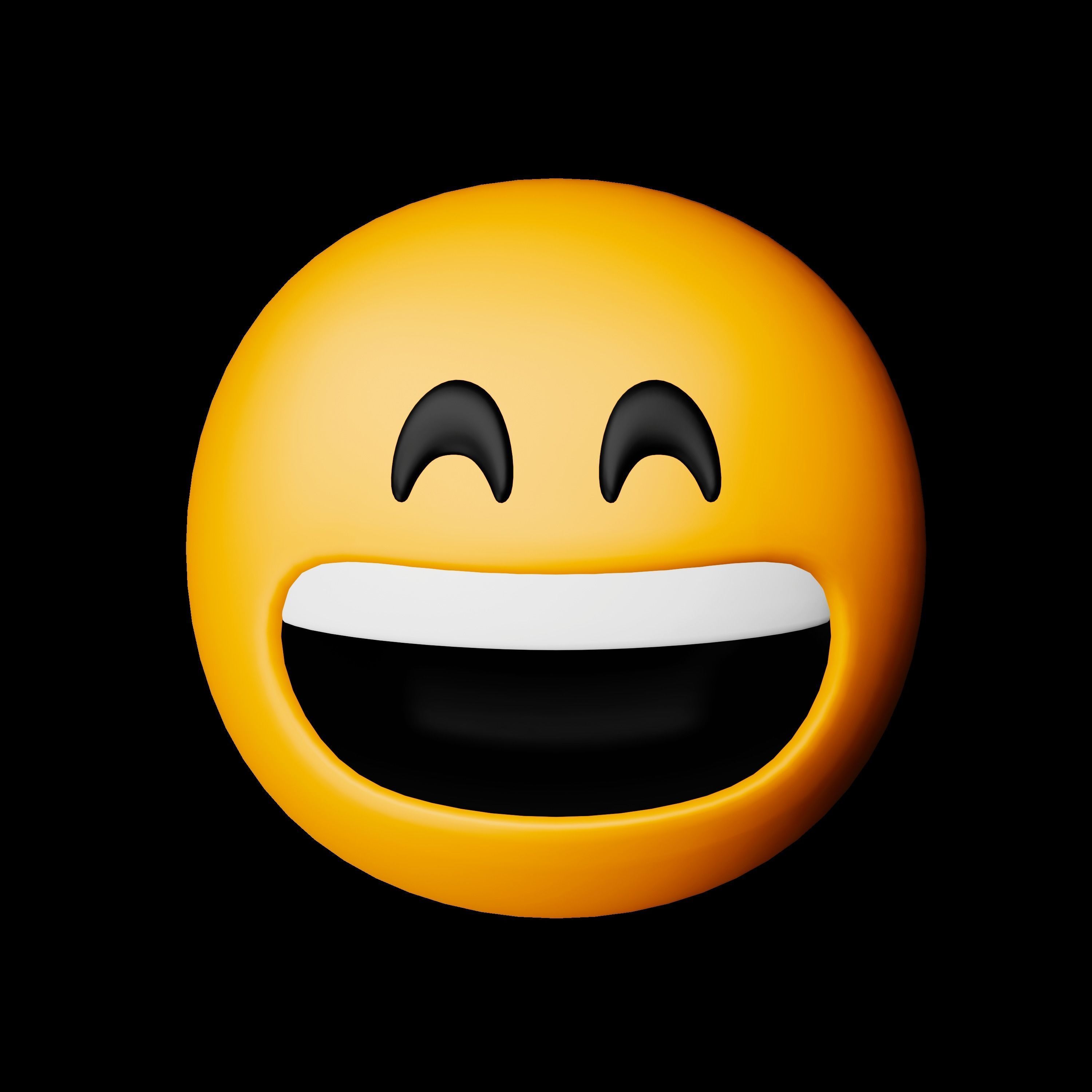 3D Face Experssions Emojis Low-poly 3D model_8