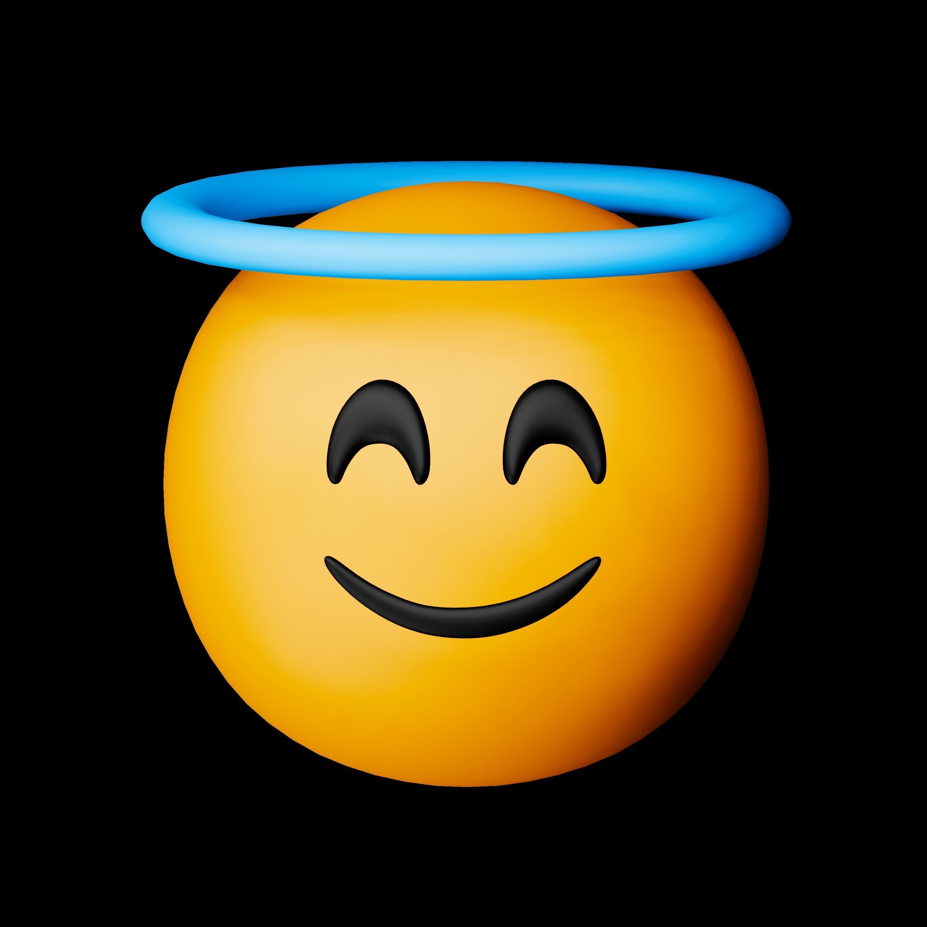 3D Face Experssions Emojis Low-poly 3D model_20