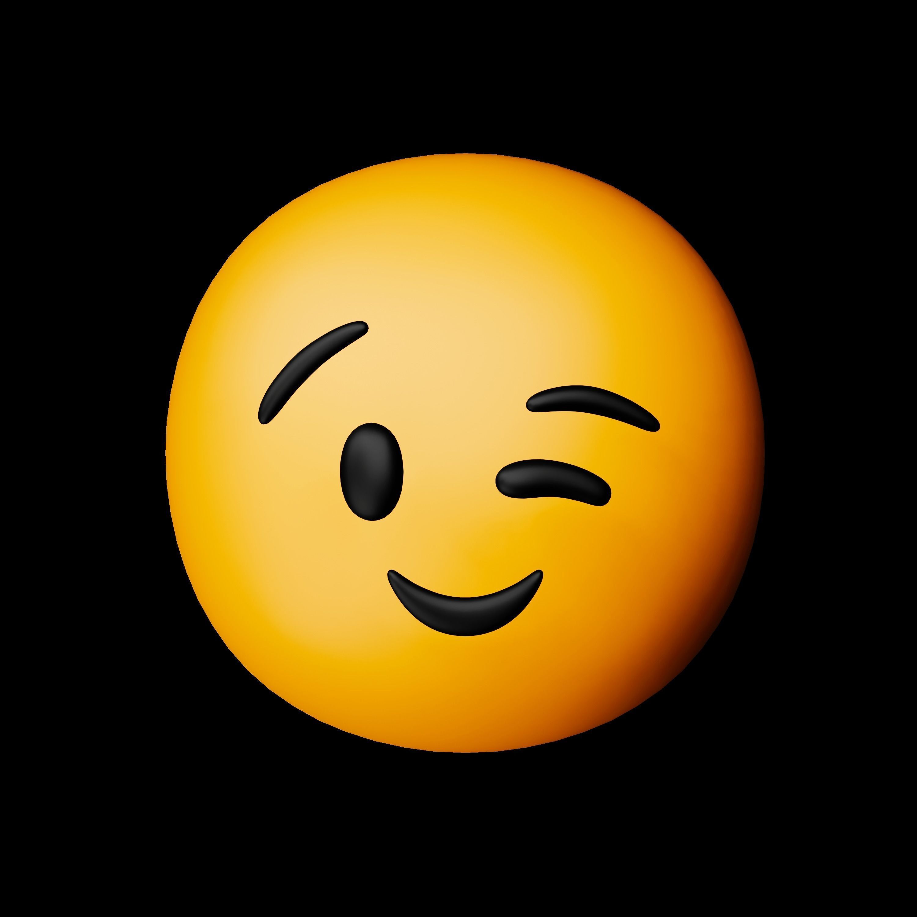 3D Face Experssions Emojis Low-poly 3D model_33