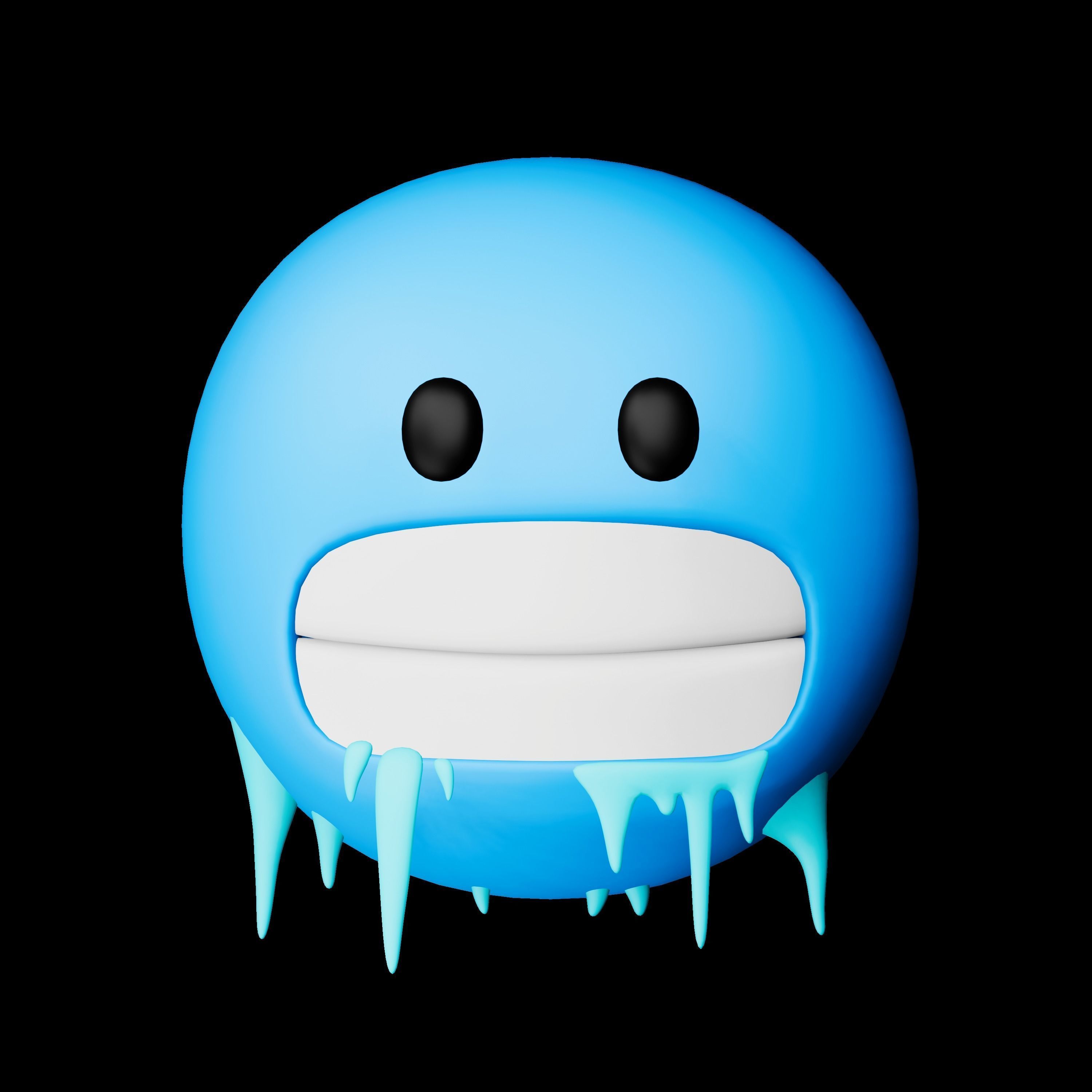 3D Face Experssions Emojis Low-poly 3D model_38