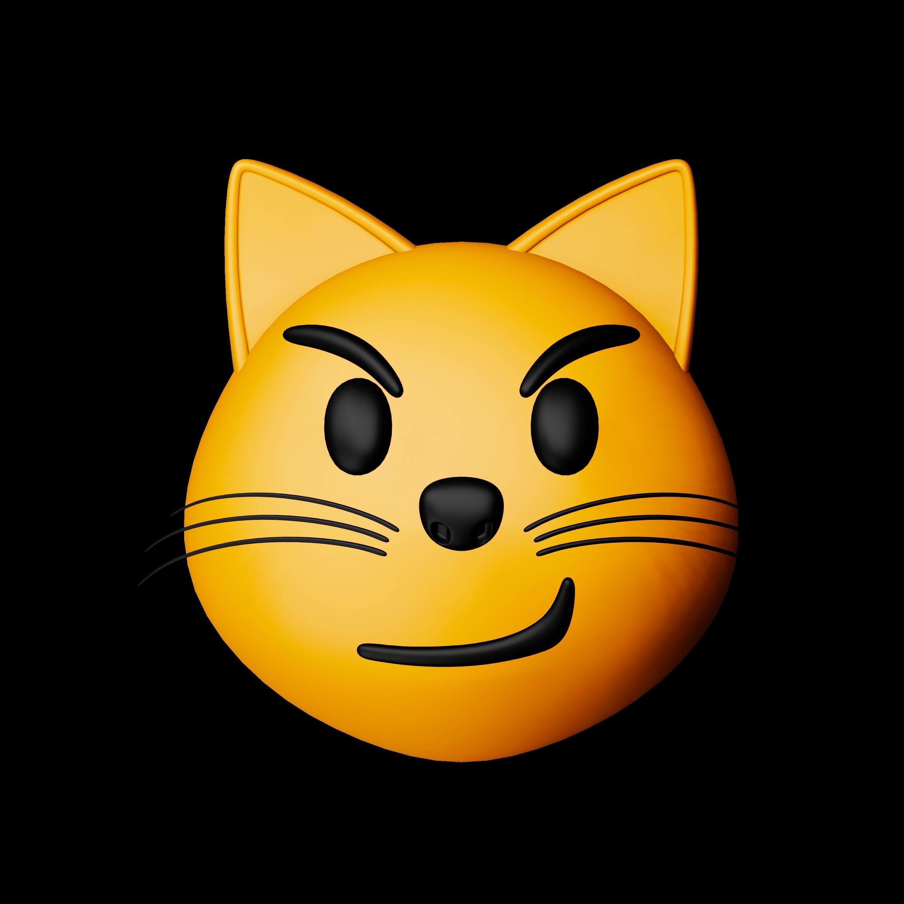 3D Face Experssions Emojis Low-poly 3D model_26