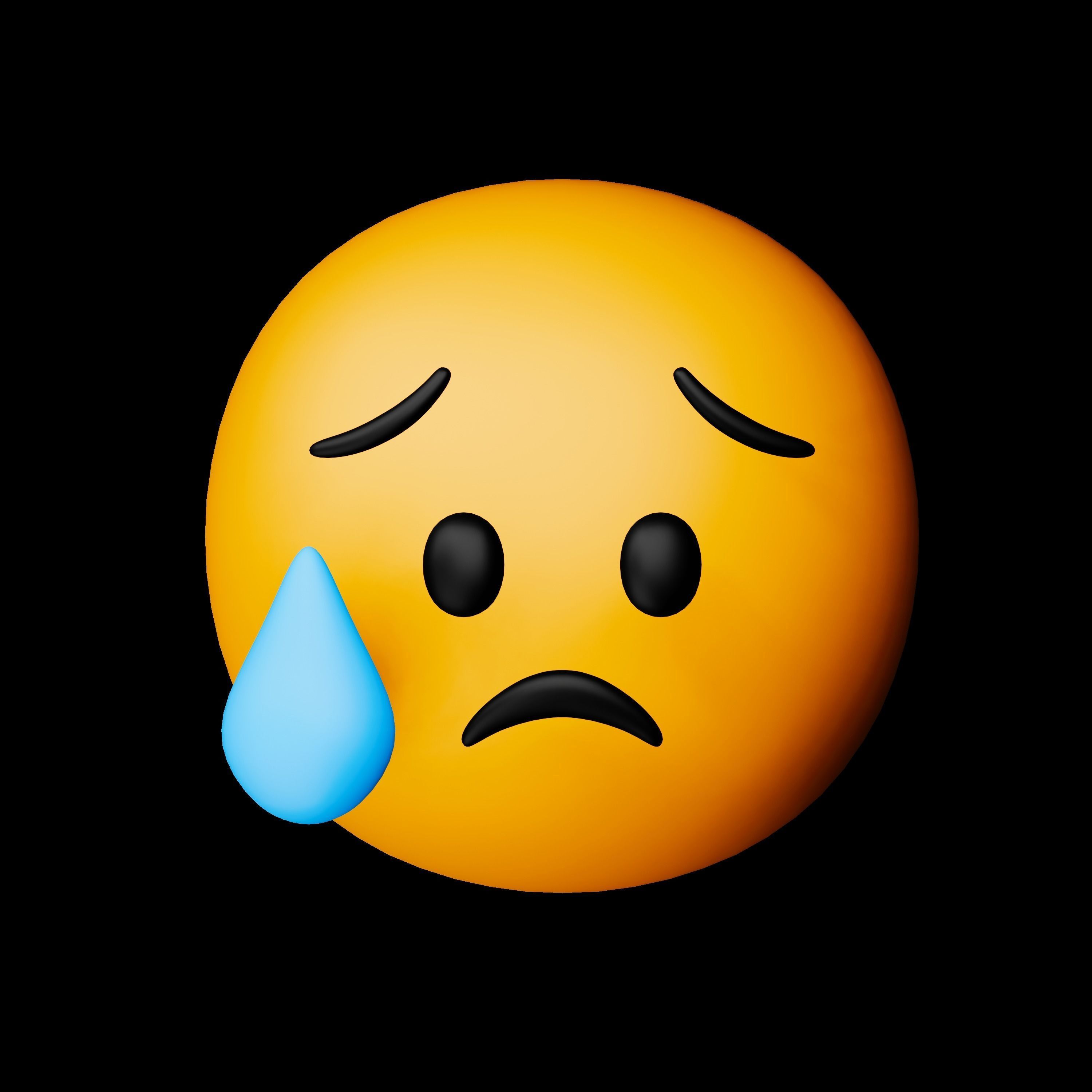 3D Face Experssions Emojis Low-poly 3D model_11