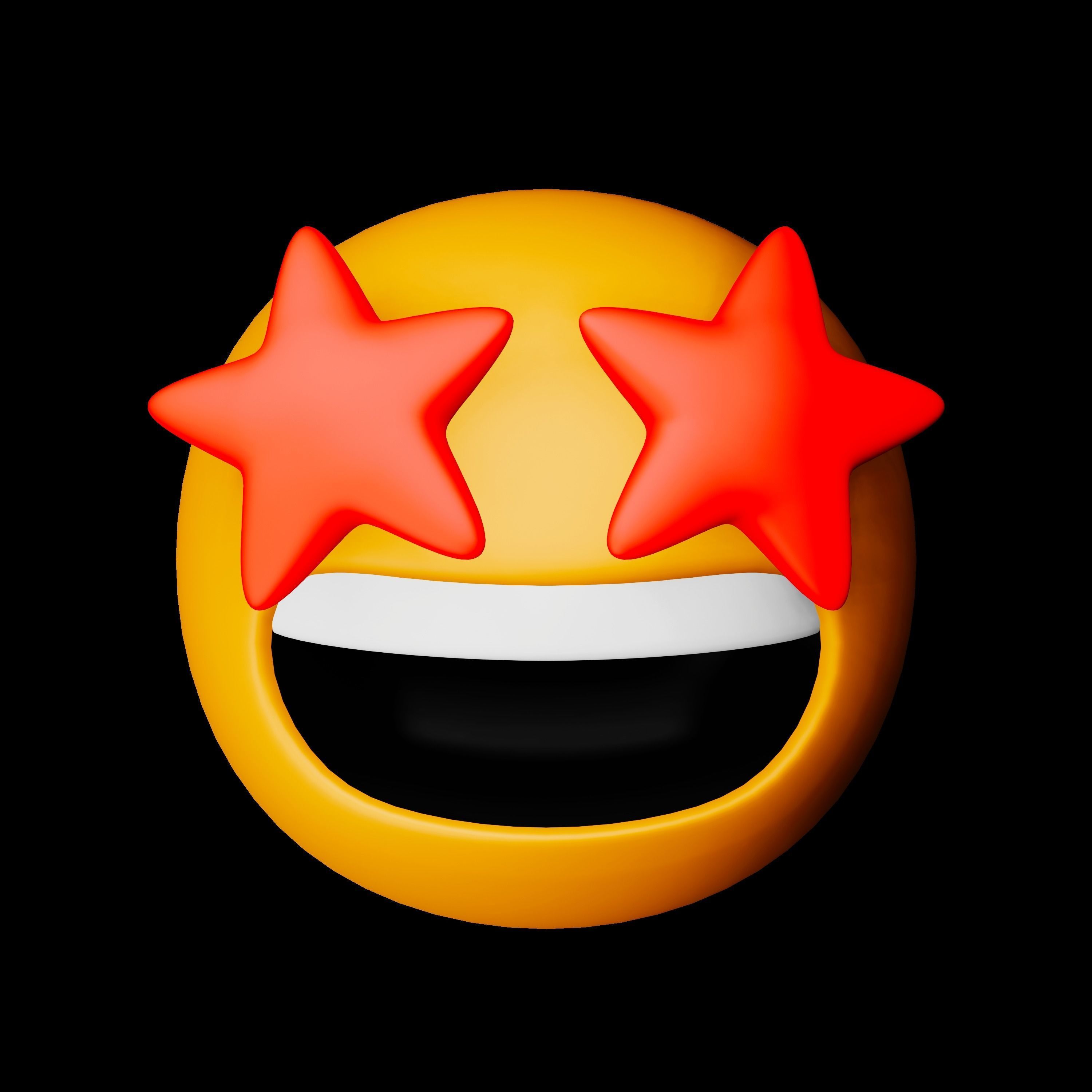 3D Face Experssions Emojis Low-poly 3D model_43