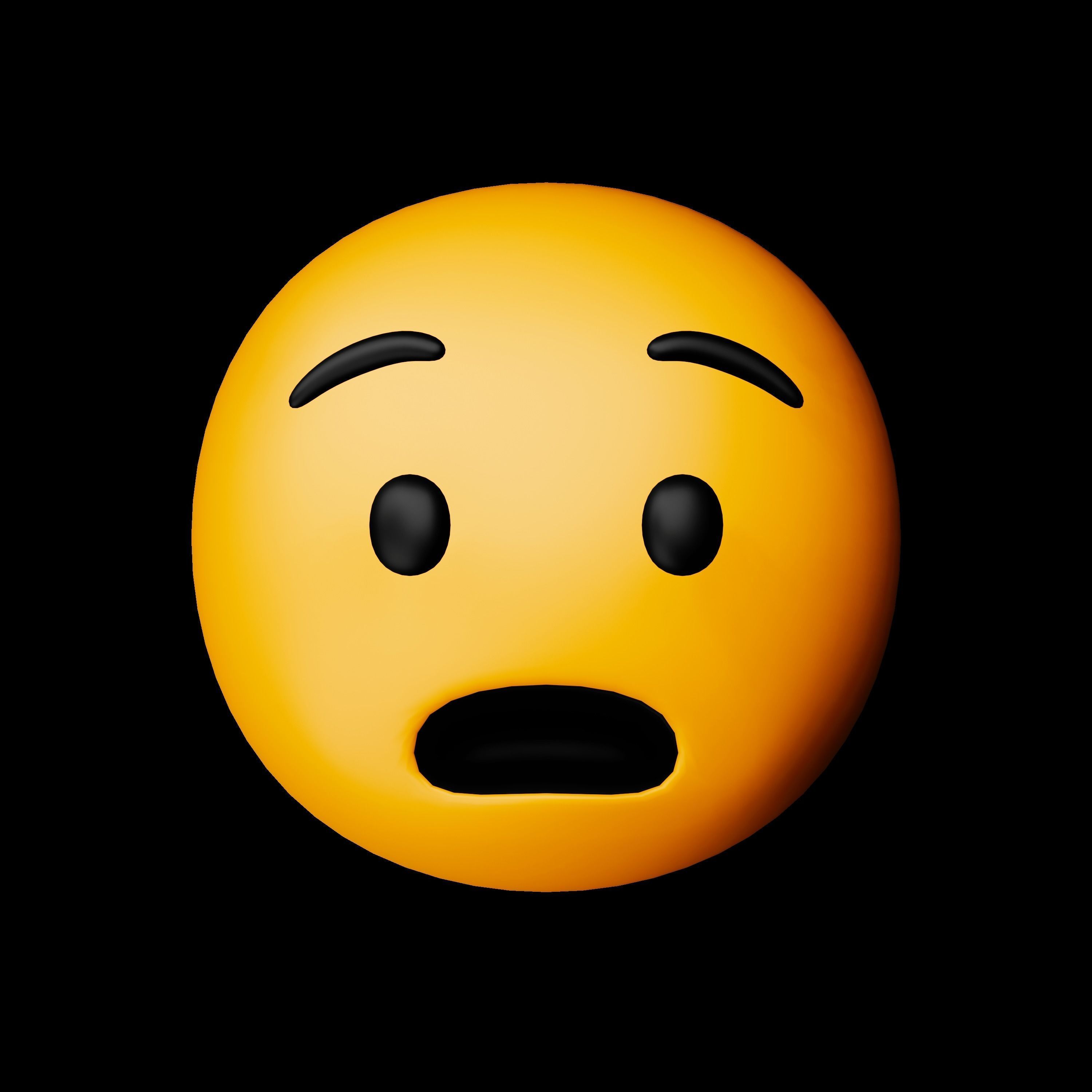 3D Face Experssions Emojis Low-poly 3D model_32