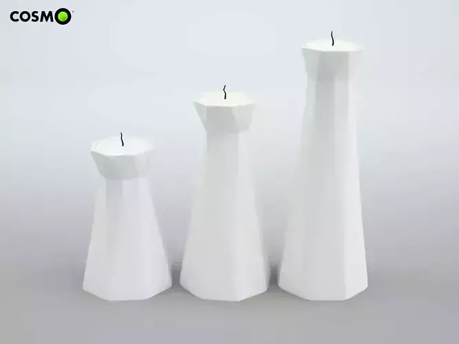 Set of candlesticks with Living trend candles