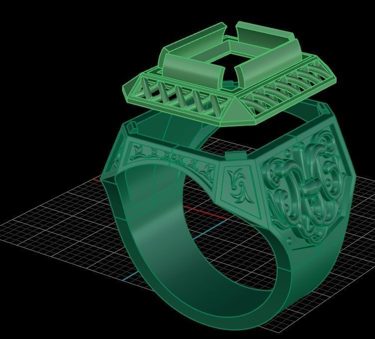 Ring men 10 3D print model_9
