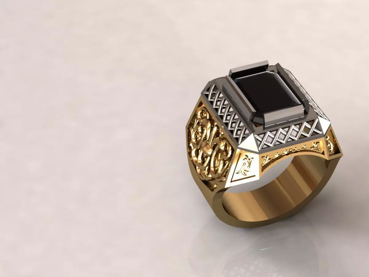 Ring men 10 3D print model_0