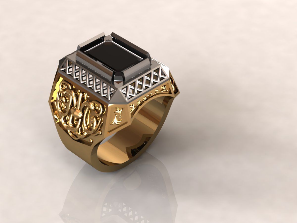 Ring men 10 3D print model_1