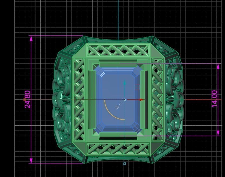 Ring men 10 3D print model_7