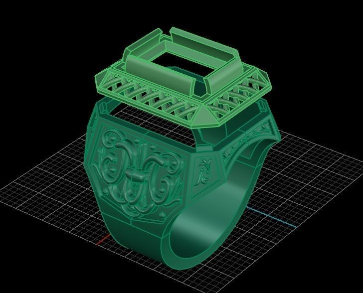 Ring men 10 3D print model_5