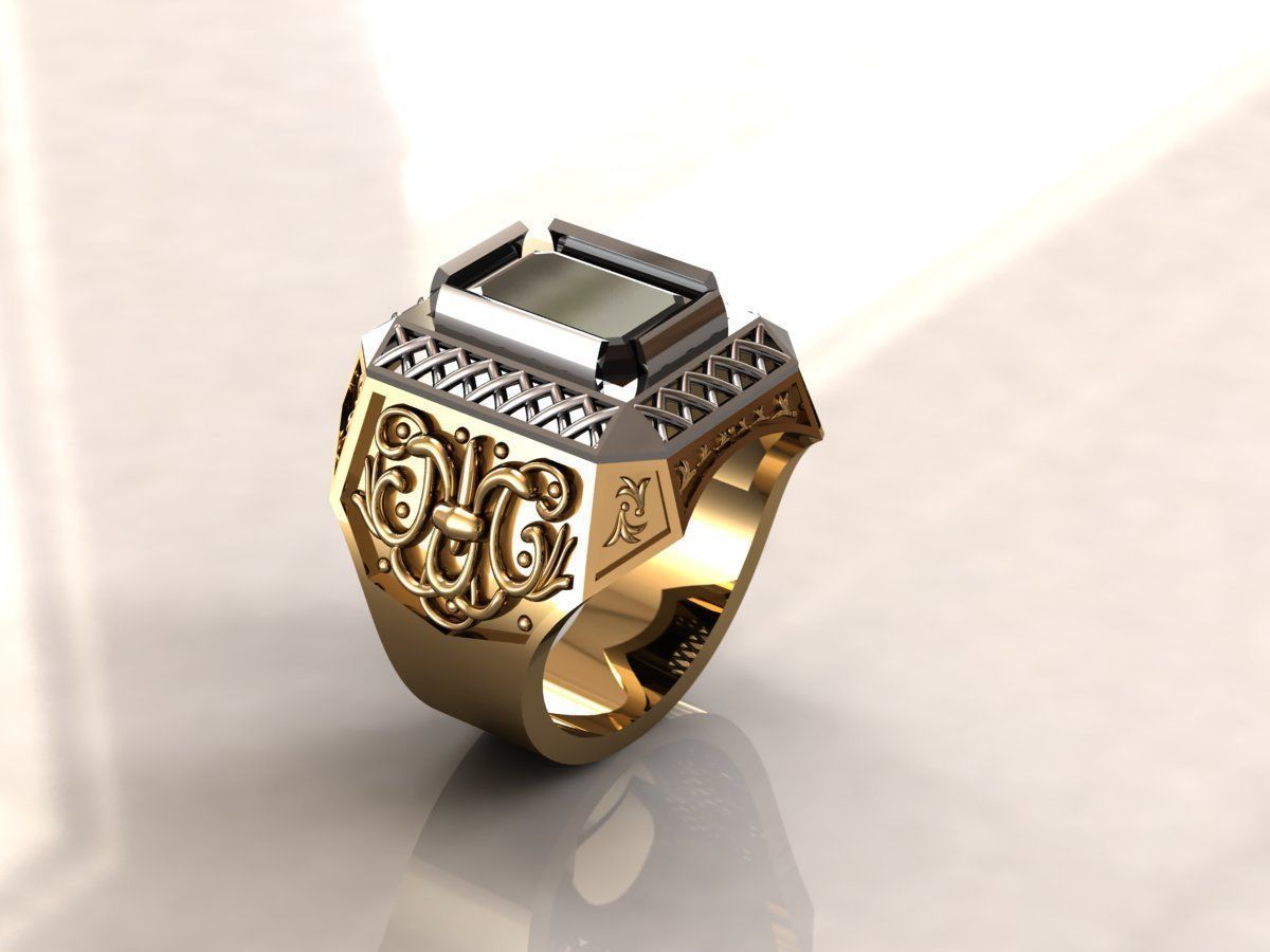 Ring men 10 3D print model_2