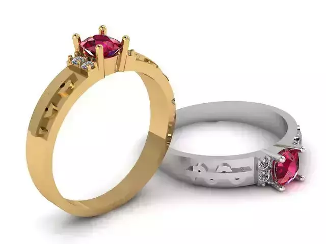 Engagement Ring 3D print model