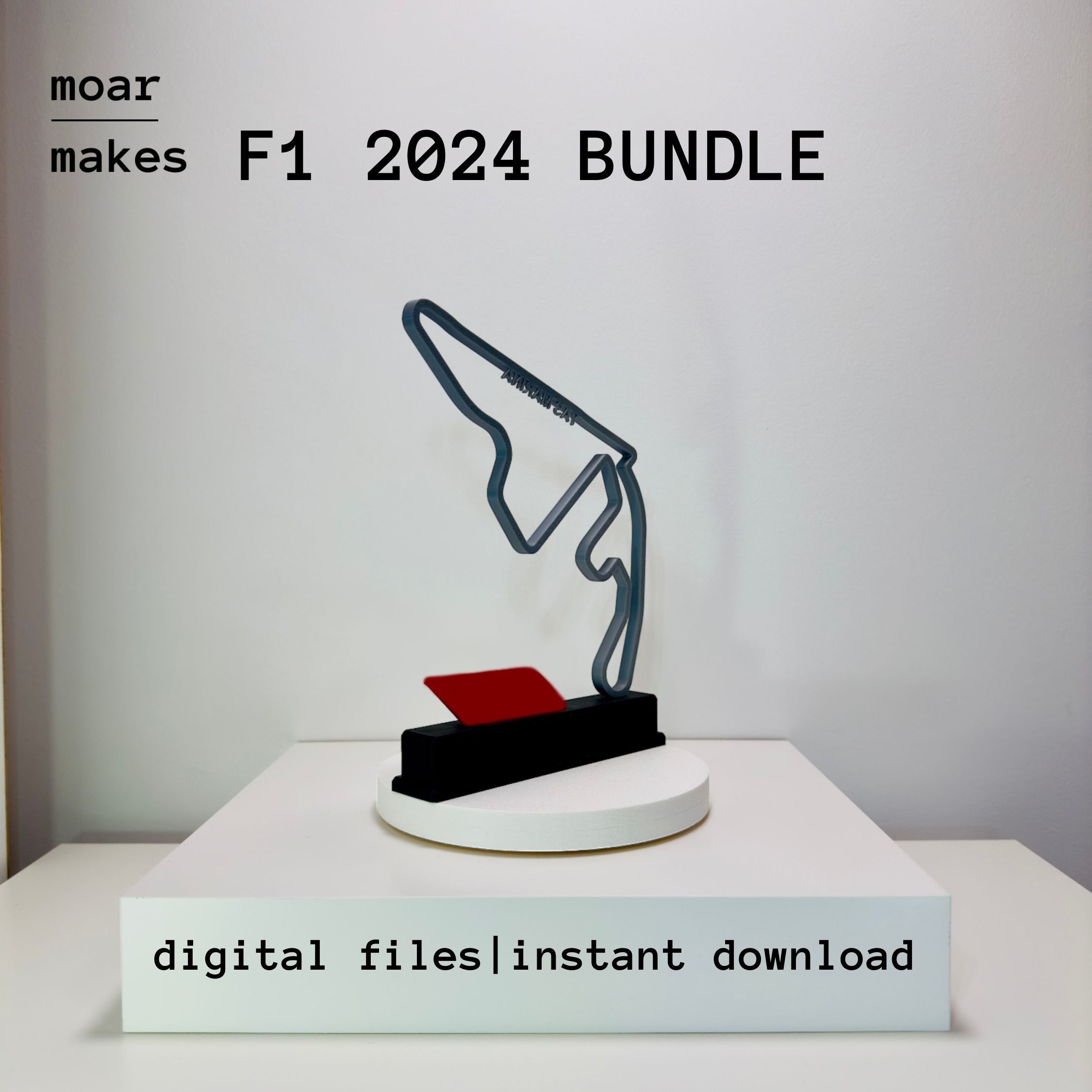 24 Races Bundle 2024 Formula 1 Trophy 3D Model - Track - Circuit 3D print model_4