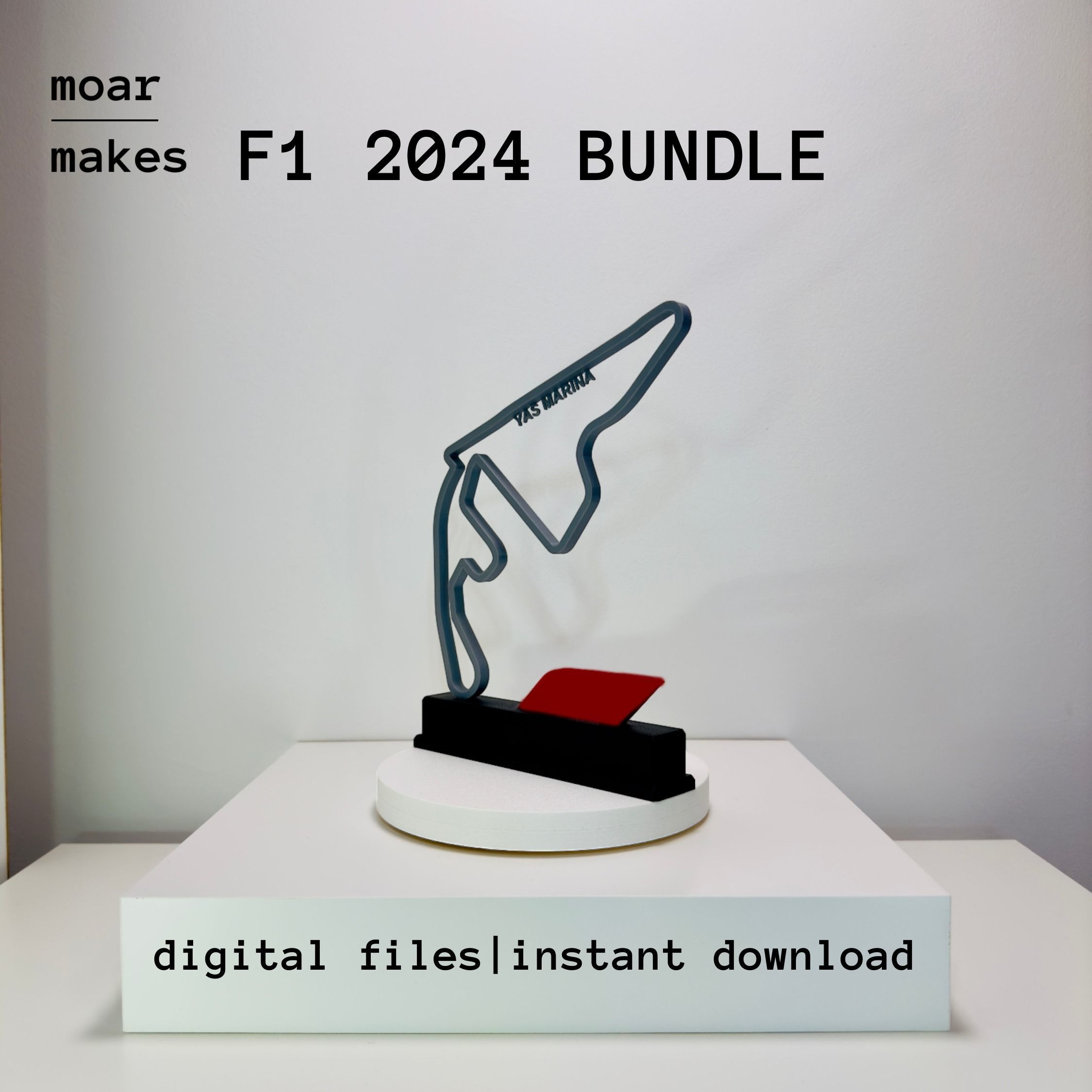 24 Races Bundle 2024 Formula 1 Trophy 3D Model - Track - Circuit 3D print model_1