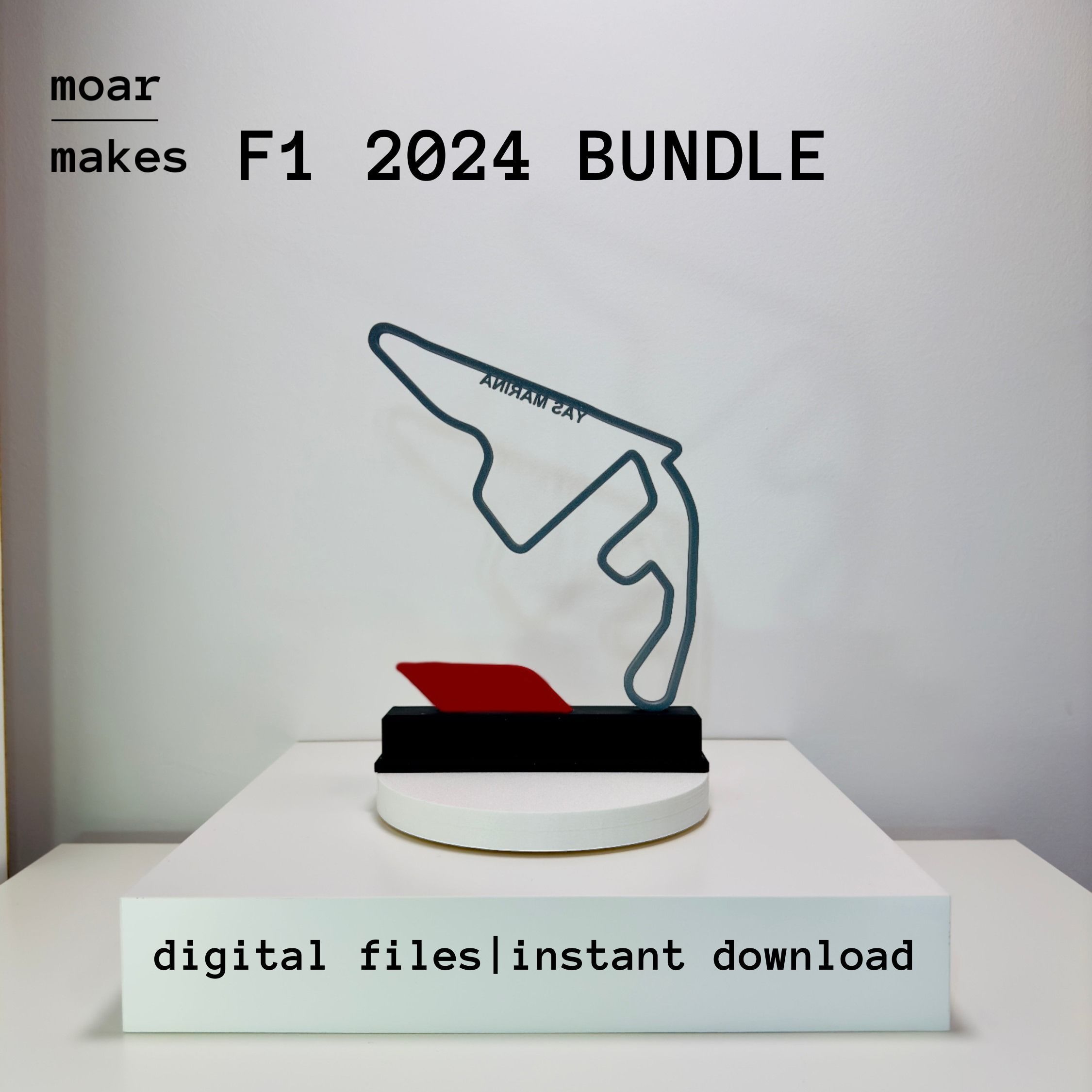 24 Races Bundle 2024 Formula 1 Trophy 3D Model - Track - Circuit 3D print model_3