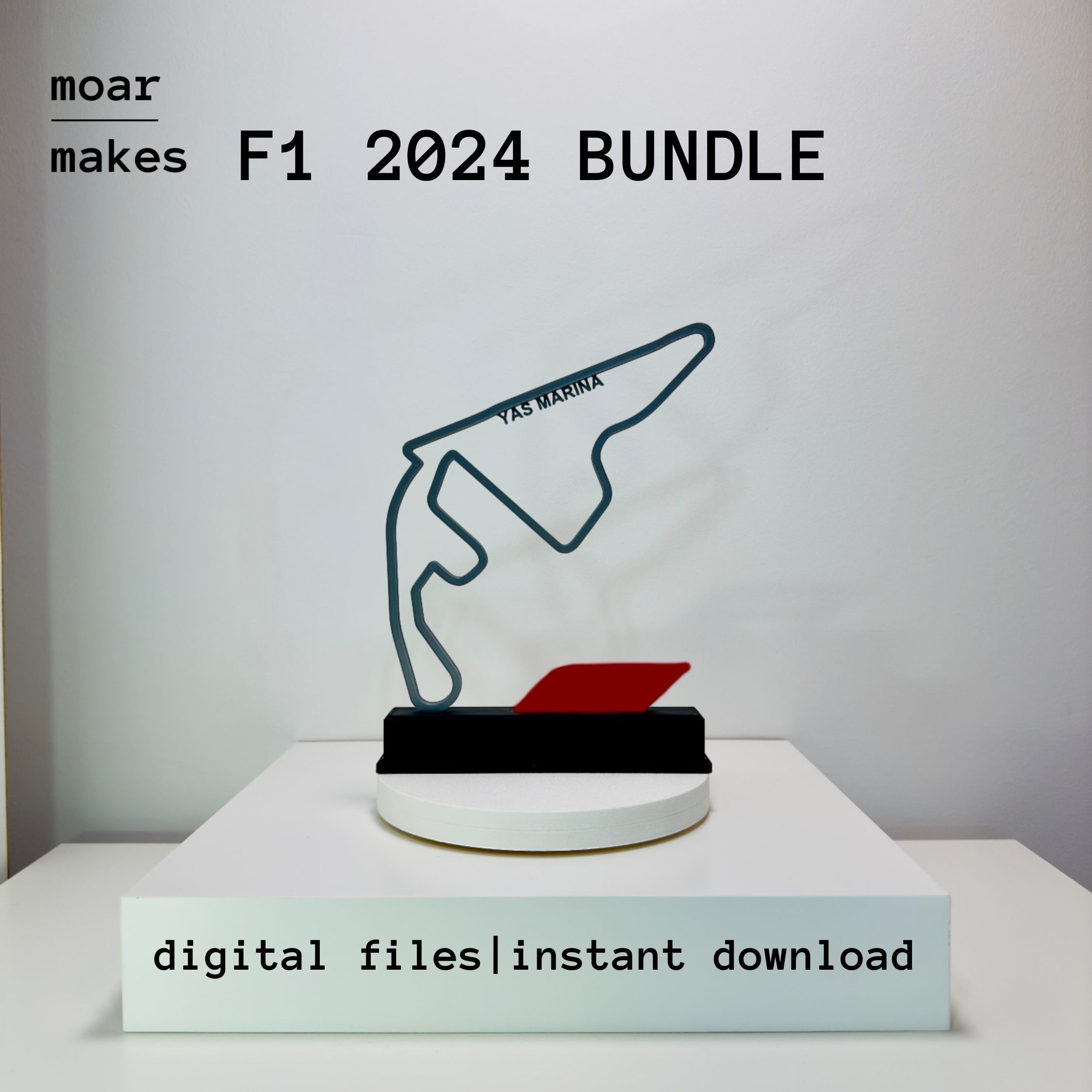 24 Races Bundle 2024 Formula 1 Trophy 3D Model - Track - Circuit 3D print model_7