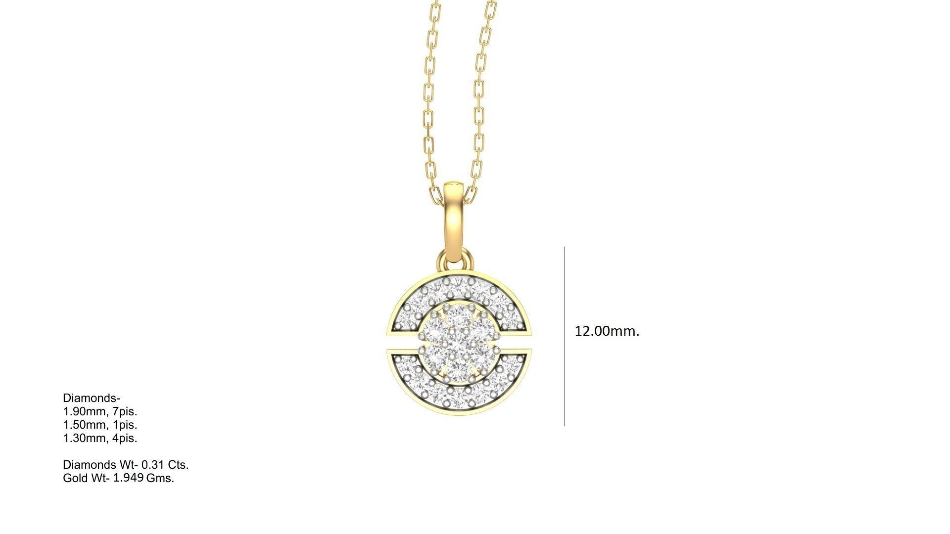 Light Wt Pendant charms 3dm stl obj mtl gltf glb render details 3D print model_2