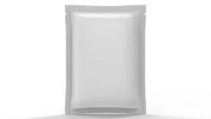 Sachet 130x180mm - 4 Seals packaging mockup