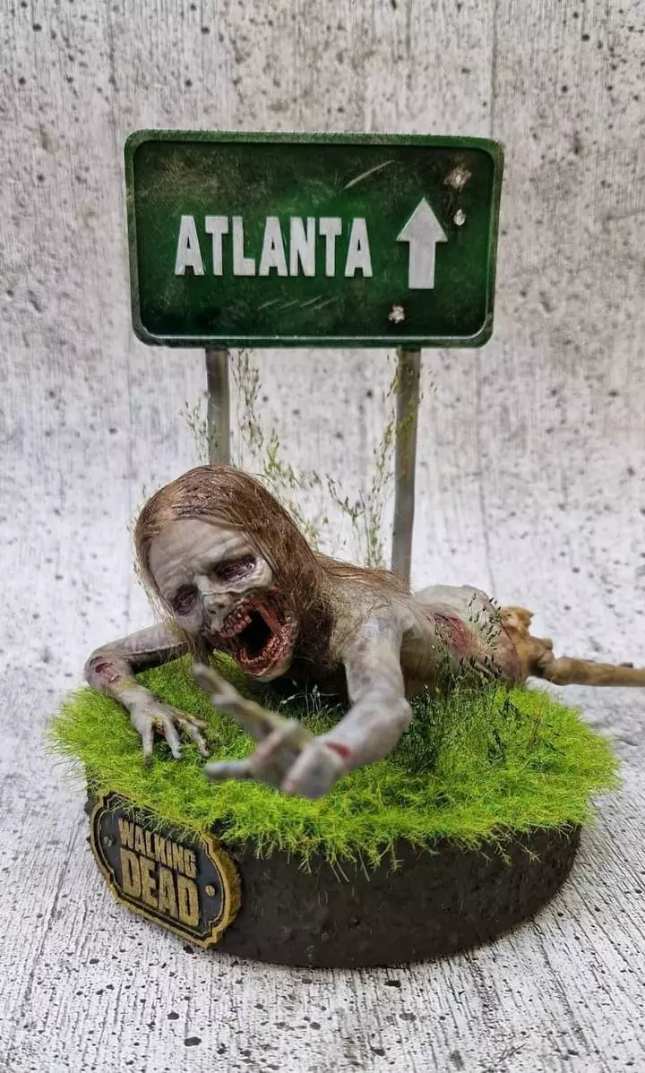 Zombie The walking Dead 3D print model_0